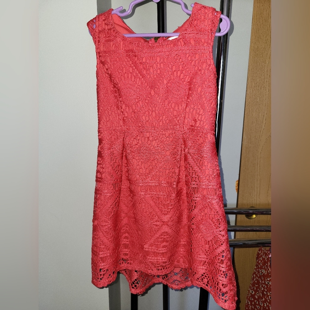 Girls coral dress